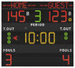 Multisport scoreboard with programmable team-names - FIBA approved electronic scoreboard